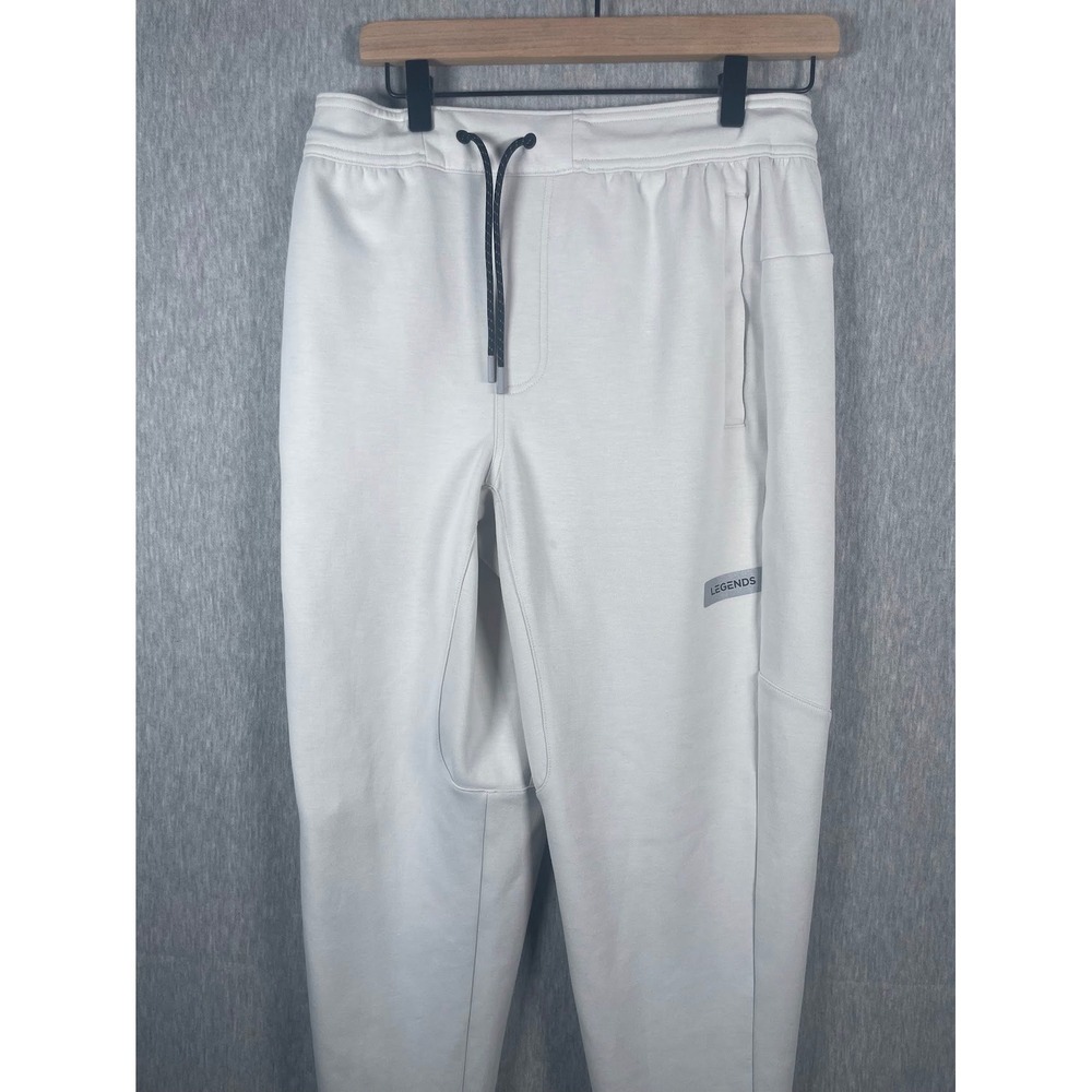 Legends Aviation Joggers Mens Medium Bone White Athletic Sweatpants Tech Pants